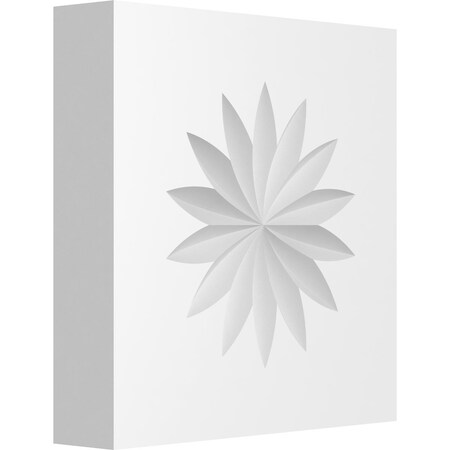 Standard Sedgwick Flower Rosette With Square Edge, 5W X 5H X 1P